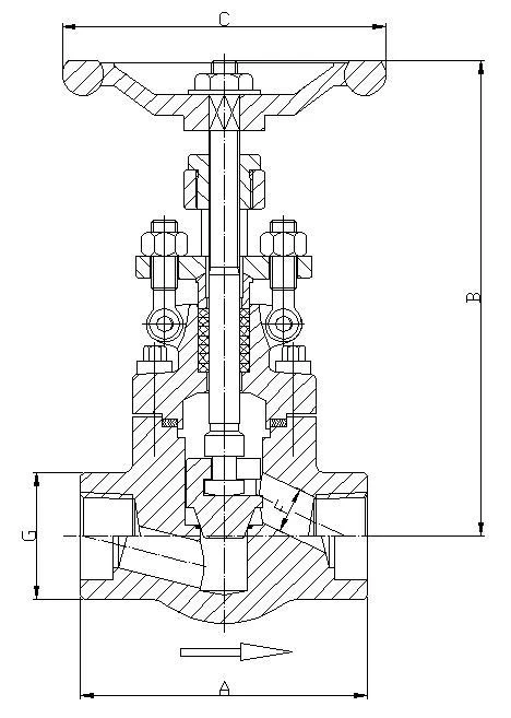 150LB-800LB Globe Valve, Bolted Bonnet, Full & Standard Port