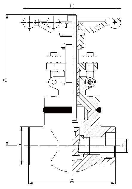 150LB-800LB Gate Valve, Welded Bonnet, Full & Standard Port