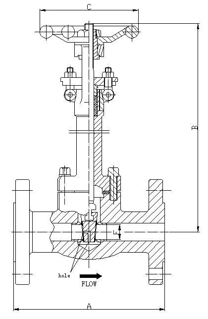 150LB-800LB Cryogenic Gate Valve, Full & Standard Port