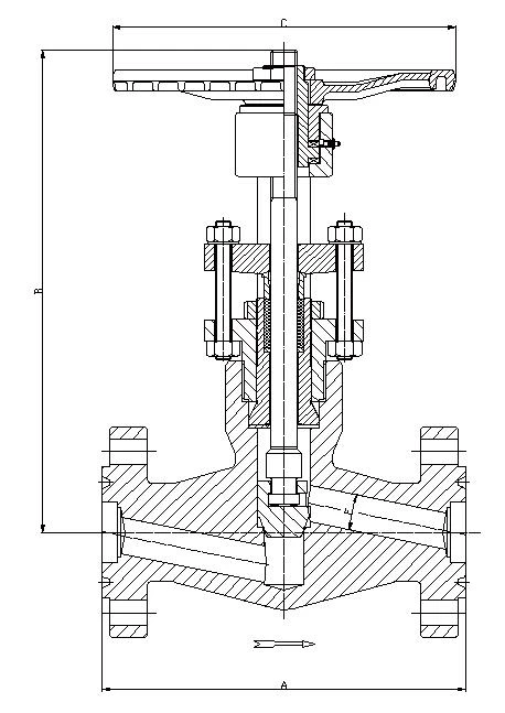 900 LB-1500 LB Globe Valve, Self-Seal, ASME B16.34, BS 5352