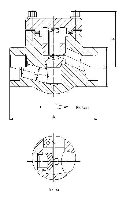 900-1500 LB Check Valve, Bolted Bonnet, Full & Standard Port