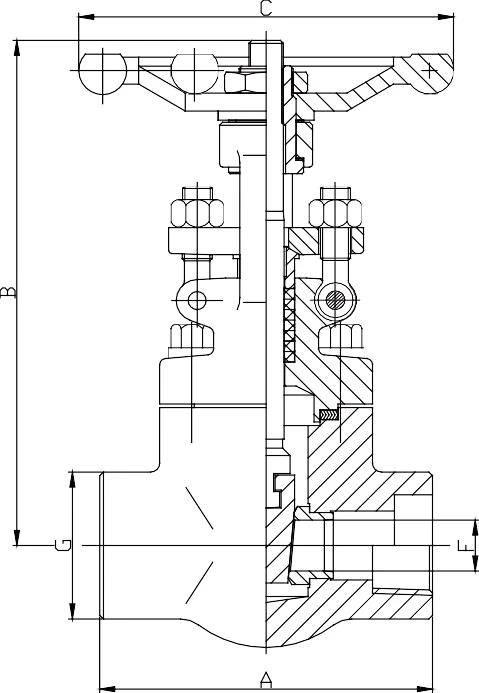 150LB-800LB Gate Valve, Bolted Bonnet, Full & Standard Port