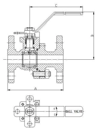 150LB, 300LB, 600LB Integral Flanged Ball Valve